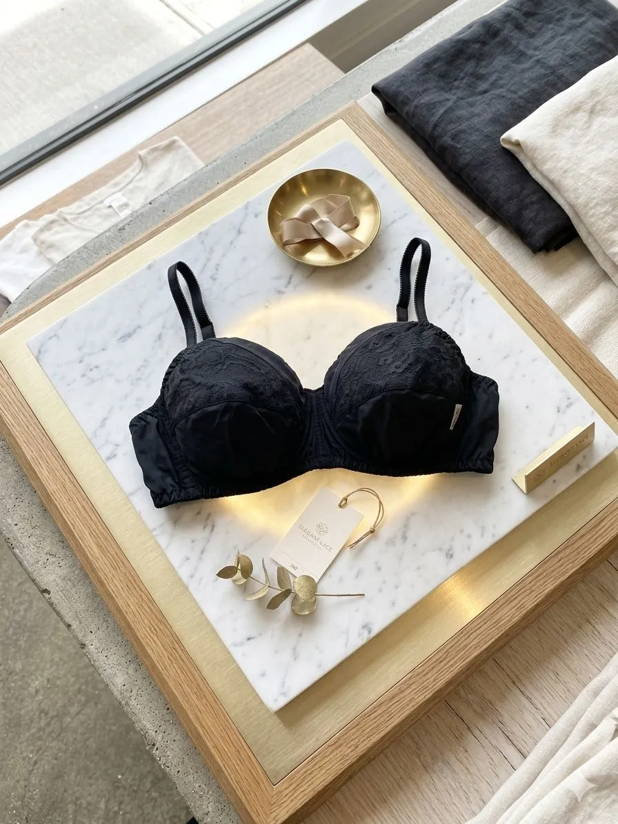 Bloom Cotton Bralette in Scarlet Red - Image 4