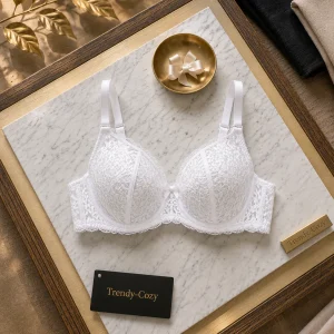 Crimson Petal Mesh Cotton Bralette